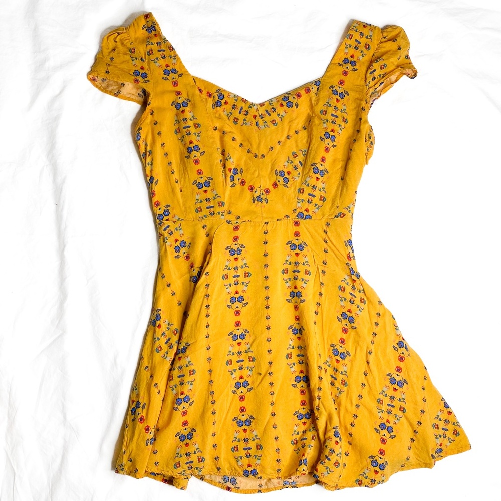 Urban Outfitters Yellow Mini Dress
